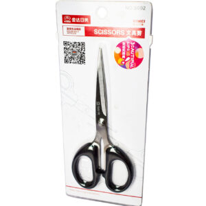 SCISSORS RIMEI BLACK PLASTIC HANDLE 6.5`  12S SOISSORS