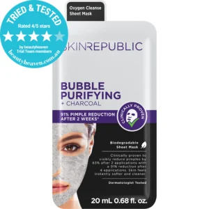 SKIN REPUBLIC BUBBLE CHARCOAL SHEET MASK