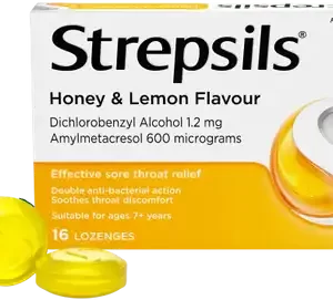STREPSILS HONEY & LEMON LOZENGES 100S
