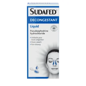 SUDAFED DECONGESTANT LIQUID 100ML