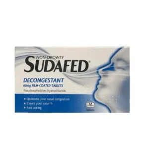 SUDAFED DECONGESTANT TABLETS 12S