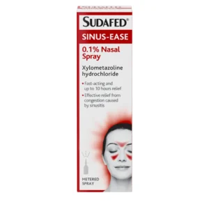 SUDAFED SINUS-EASE 0.1% NASAL SPRAY XYLOMETAZOLINE