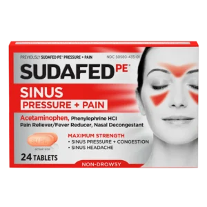 SUDAFED SINUS PAIN RELIEF TABLETS 16S