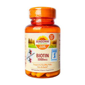SUNDOWN BIOTIN 5000MCG 60 CAPS