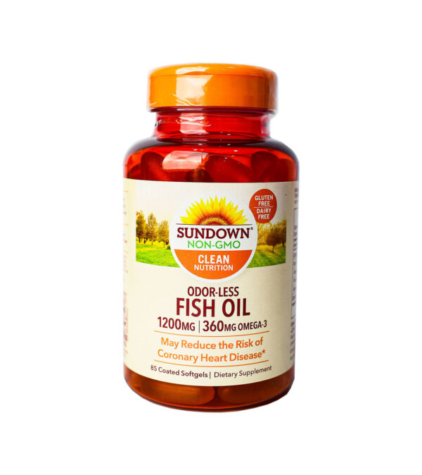 SUNDOWN FISH OIL (OMEGA-3) 1200MG ODORLESS SOFTGELS 85S
