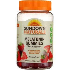 SUNDOWN MELATONIN GUMMIES 5MG 60S STRAWBERRY