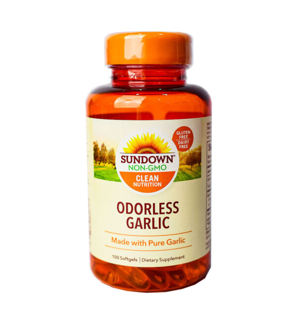 SUNDOWN ODORLESS GARLIC 100 SOFTGELS