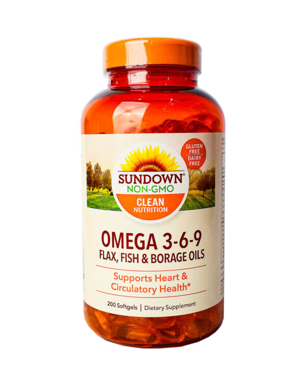 SUNDOWN OMEGA 369 50SOFTGELS 3-6-9 FLAXSEED SUNFLOWER SEED