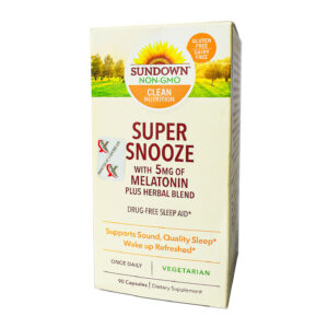 SUNDOWN SUPER SNOOZE WITH 5NG MELATONIN CAPSULES 90S