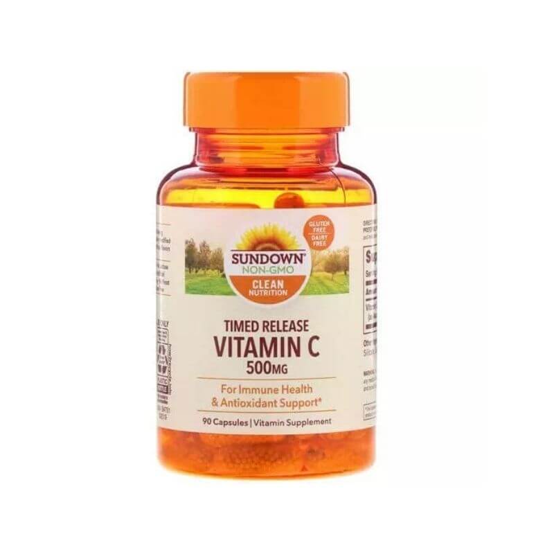 SUNDOWN VITAMIN C 500MG TIME RELEASE CAPSULES 90S