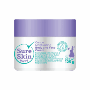 SURESKIN BABY BODY AND FACE GENTLE MOISTURISING CREAM 125GM