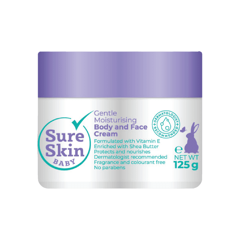 SURESKIN BABY BODY AND FACE GENTLE MOISTURISING CREAM 125GM