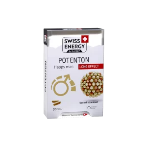 SWISS ENERGY POTENTON HAPPY MAN SEXUAL STIMULANT CAPSULES 30S