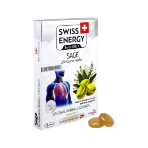 SWISS HERBAL LOZENGES NATURAL SAGE 20 ALPINE HERBS