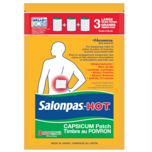 SALONPAS HOT CAPSICUM PATCH LARGE 6S (14.4CM*9.2CM)