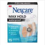 NEXCARE MAX HOLD WATERPROOF ASSORTED BANDAGES 15S