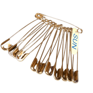 SAFETY PINS GOLD BRONZE PACKET TIAN CAI