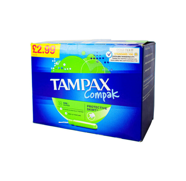 TAMPAX COMPAK SUPER 18`S