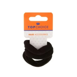TOP CHOICE HAIR ORNAMENT BLACK 4PCS 22586