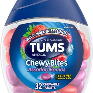 TUMS ANTACID CHEWY BITES ASSORTED BERRIES 32TABLETS
