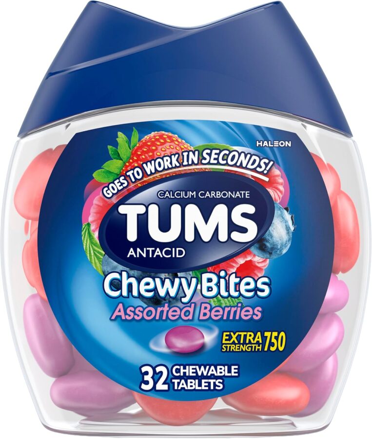 TUMS ANTACID CHEWY BITES ASSORTED BERRIES 32TABLETS