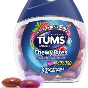 TUMS ANTACID CHEWY BITES ASSORTED BERRIES 32TABLETS