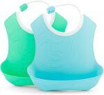 TWISTSHAKE 2X SOFT BIB PASTEL BLUE GREEN 4+