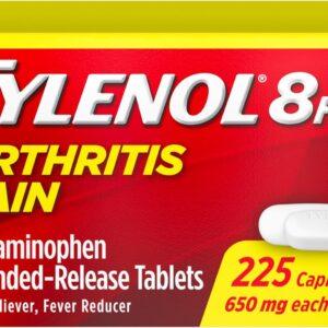 TYLENOL 8HR ARTHRITIS PAIN ER 225CAPLETS 650MG