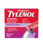 TYLENOL CHILDRENS DISSOLVE PACKS AGES 6-11 WILD BERRY 160MG