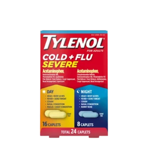 TYLENOL COLD+FLU SEVERE DAY NIGHT 24 CAPLETS