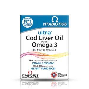 ULTRA COD LIVER OIL PLUS OMEGA 60 CAPSULES