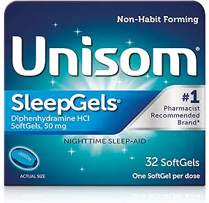 UNISOM SLEEPGELS 32SOFTGELS DIPHENHHYDRAMINE 50MG