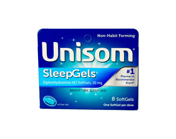 UNISOM SLEEPGELS 50MG 8 SOFTGELS DIPHENHYDRAMINE