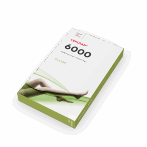 VENOSAN 6000 COMPRESSION STOCKING BLACK X-LARGE/KNEE HIGH OPEN TOE