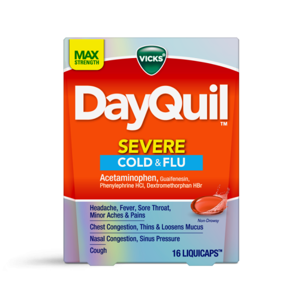 VICKS DAYQUIL SEVERE COLD& FLU LIQUICAPS 24S