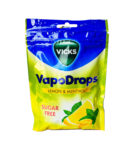 VICKS VAPODROPS LEMON MENTHOL SUGAR FREE 72G