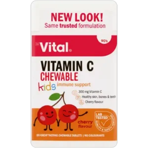 VITAL KIDS VITAMIN C CHEWABLE CHERRY 90S