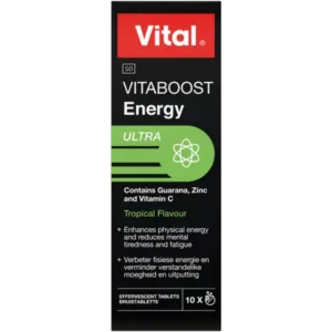 VITAL VITABOOST ENERGY ULTRA TABLETS 10S TROPICAL FLAVOUR