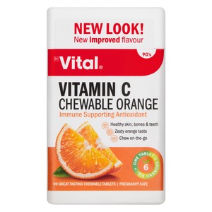 VITAL VITAMIN C CHEWABLE ORANGE 90S