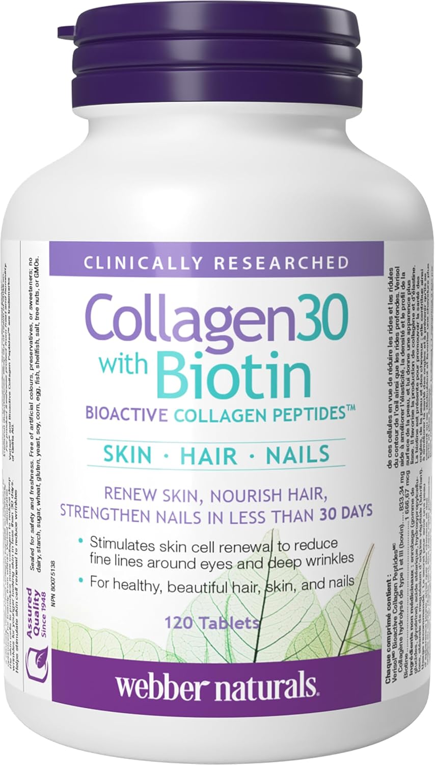 WN COLLAGEN30 WITH BIOTIN SKIN HAIR NAILS 120TABLETS