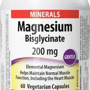 WN MAGNESIUM BISGLYCINATE 200MG 60VEG CAPS