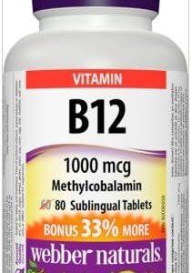 WN VITAMIN B12 1000MCG METHYLCOBALAMIN SUBLINGUAL 80TABS