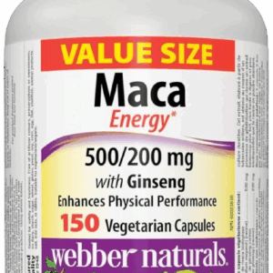 WN MACA ENERGY 500/200MG GINSENG VEG 90CAPS