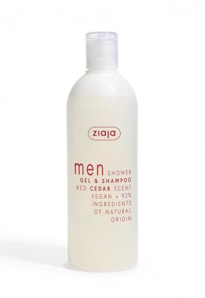 ZIAJA MEN SHOWER GEL & SHAMPOO RED CEDAR SCENT 400ML