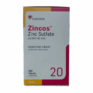 ZINCOS ZIN SULFATE 20MG DISPERSIBLE 100TABLETS