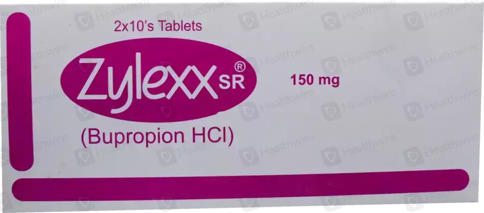 ZYLEXX SR 150MG BUPROPION 20TABLETS