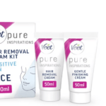 VEET SENSITIVE SKIN FACE HAIR REMOVAL KIT 2*50ML