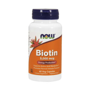 NOW BIOTIN 5000MCG CAPSULES 60S