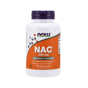 NOW NAC 600MG N ACETYL CYSTEINE 100VEG CAPS