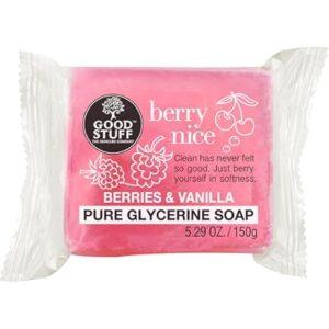 GOOD STUFF BERRY NICE BERRIES VANILLA PURE GLYCERINE SOAP 150G